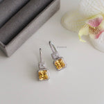 COLE | Colour Collection - Zirconia Yellow Dangle Hook Earrings - Anting Wanita