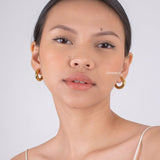 BYEOL | Everyday - Gold Plated Classic Hoop Earrings - Anting Wanita