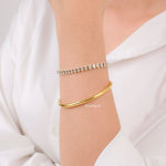 GOLDIE Bangle | Everyday - Gold Plated Cuff Bracelet