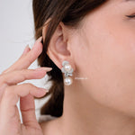 MACY | Wedding Collection - Zirconia Flower Dangle Earrings
