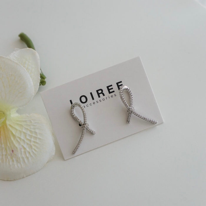 GWEN | Wedding Collection - Zirconia Bow Stud Earrings