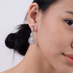 MIRAE | Wedding - Zirconia Teardrop Earrings