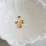 ZAYN Ball Stud Earrings - Gold Plated