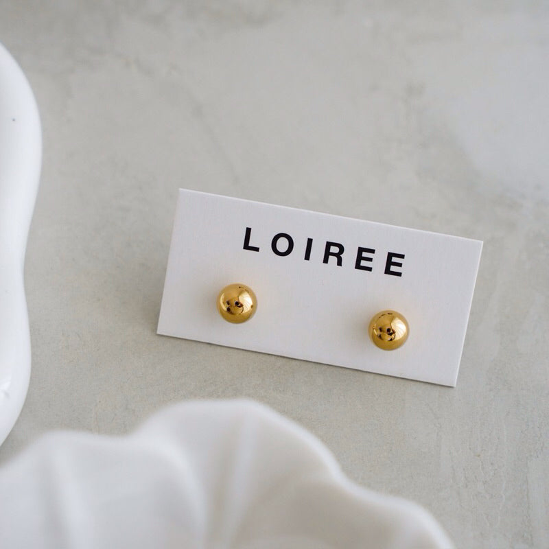 ZAYN Ball Stud Earrings - Gold Plated