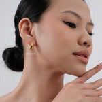 BENSON Round Hoop Earrings - Gold Plated