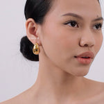 FOSTER Chunky Teardrop Earrings - Gold Plated