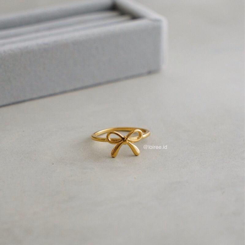 FELICIA Coquette Bow Ring - Gold Plated