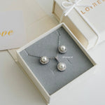 Wedding Necklace & Earrings Set - Zirconia Jewelry Set / Set Kalung Anting / Set Perhiasan Wanita