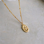 CELESTIAL Pendant Chain Necklace - Gold Plated