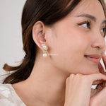 MACY | Wedding Collection - Zirconia Flower Dangle Earrings