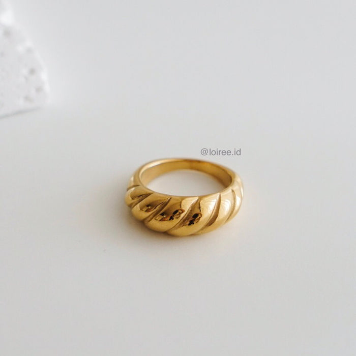GION | Everyday - Gold Plated Pastry Chubby Ring