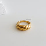 GION | Everyday - Gold Plated Pastry Chubby Ring