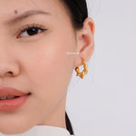 CESTER | Everyday - Gold Plated Croissant Hoop Earrings