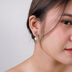 HAZEL | Wedding Collection - Zirconia Pearl Stud Earrings