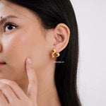 SUKI | Valentine - Gold Plated Heart Earrings