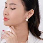 ARUNA | Raya - Gold Plated Pearl Earrings
