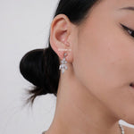FRANCES | Wedding - Zirconia Bridal Necklace Earrings Set