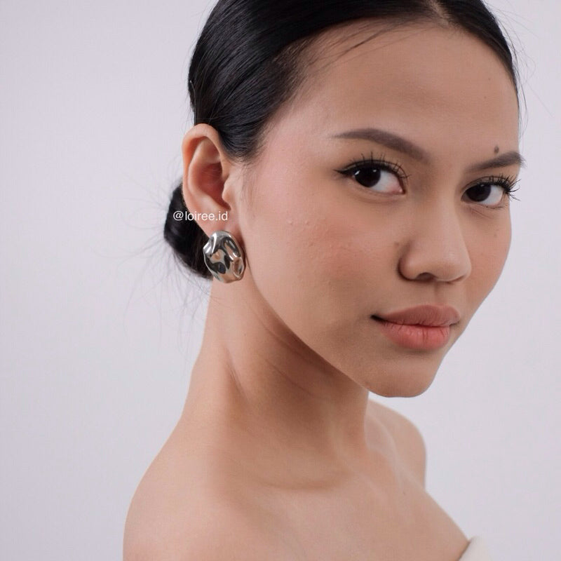 ROCKY Irregular Statement Earrings - Gold Plated