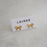 KAILANI Coquette Bow Earrings - Gold Plated