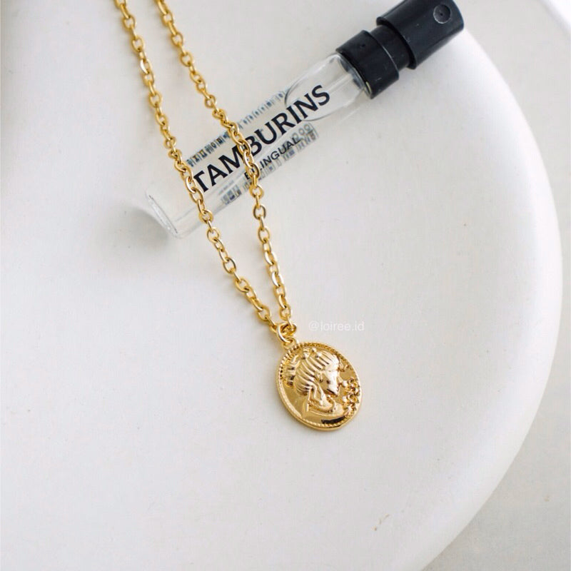 LADY VINTAGE Pendant Chain Necklace - Gold Plated