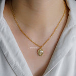 LADY VINTAGE Pendant Chain Necklace - Gold Plated