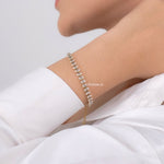 AURUM Bracelet | Everyday - Gold Plated Oval Cut Zirconia