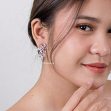 LARISSA Zirconia Stud Earrings - Wedding