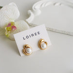 SORA | Lunar - Gold Plated Pearl Earrings