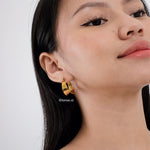 REN | Lunar - Gold Plated Hoop Earrings