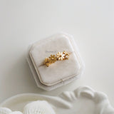 FEI | Lunar - Gold Plated Flower Adjustable Ring