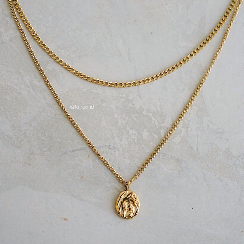 KNOX Double Layer Necklace - Gold Plated
