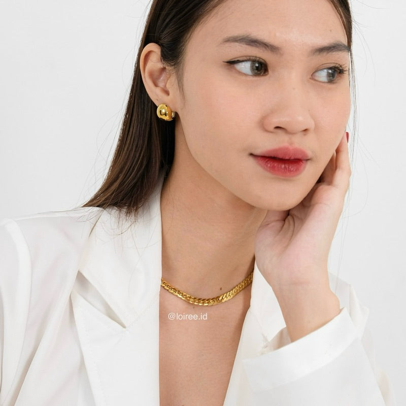 GAVIN 6mm Curb Chain Necklace - Gold Plated