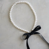 Isadora Coquette Bow Pearl Necklace