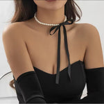 Isadora Coquette Bow Pearl Necklace