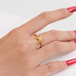 FELICIA Coquette Bow Ring - Gold Plated