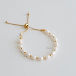 PERLA Bracelet | Everyday - Gold Plated Freshwater Pearls Adjustable