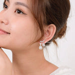 ZANE | Wedding Collection - Zirconia Statement Bridal Earrings