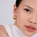 APOLLO | Everyday - Gold Plated Croissant Hoop Earrings