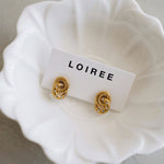 CAPRI Dough Twist Earrings - Gold Plated