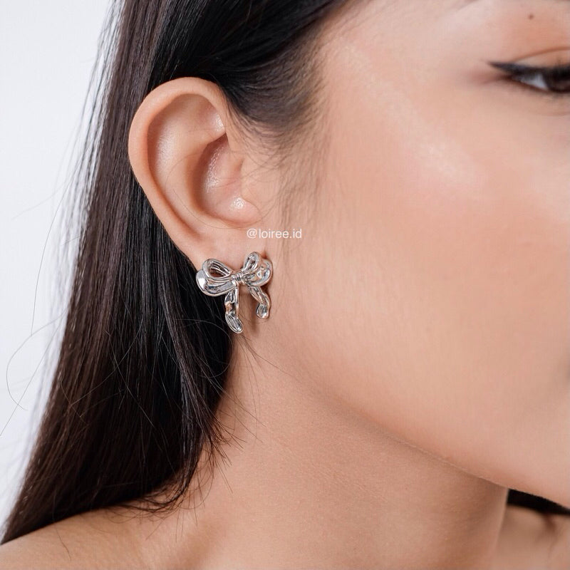 CASSIDY Coquette Bow Earrings - Gold Plated
