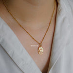 CELESTIAL Pendant Chain Necklace - Gold Plated