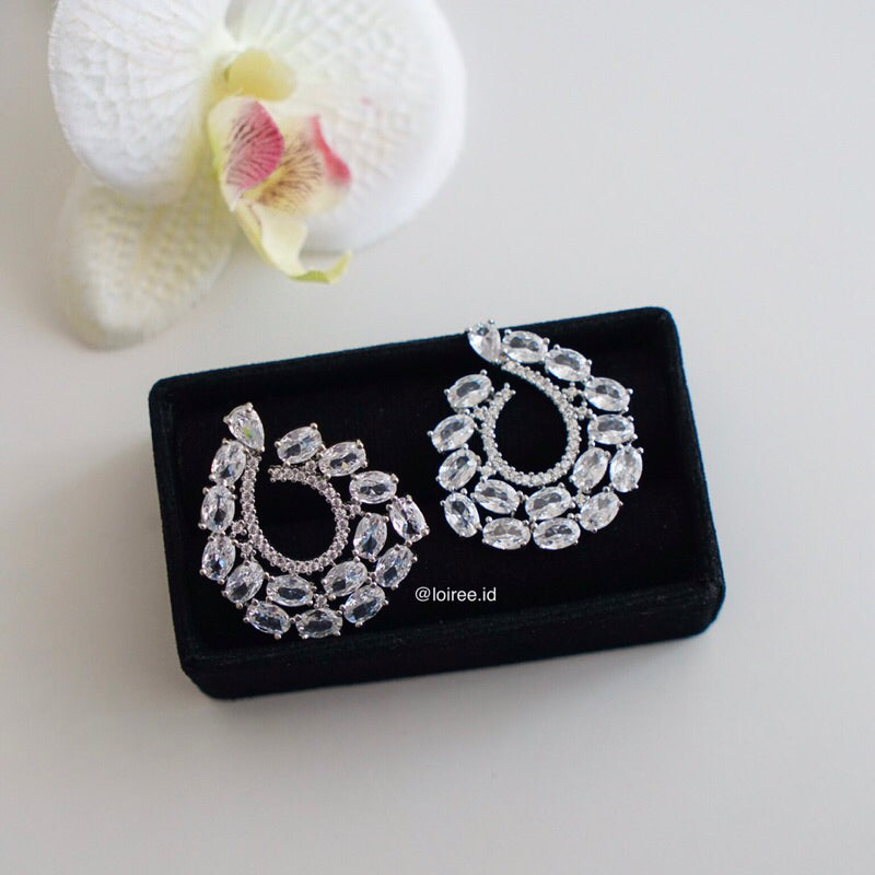 BREA | Wedding Collection - Zirconia Statement Bridal Earrings