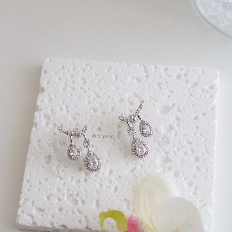 ZANE | Wedding Collection - Zirconia Statement Bridal Earrings