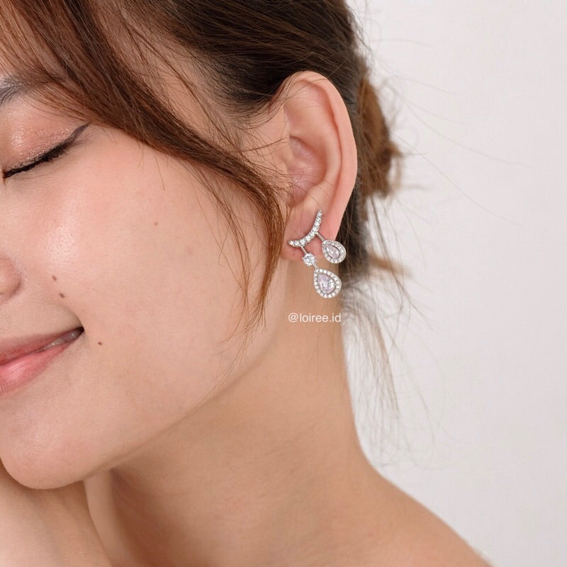 ZANE | Wedding Collection - Zirconia Statement Bridal Earrings