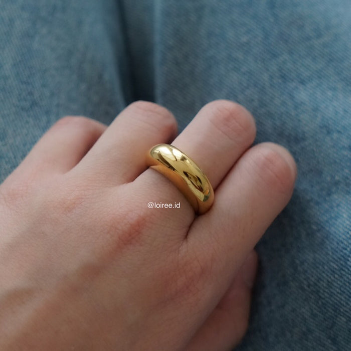 DOME | Everyday - Gold Plated Chubby Statement Ring