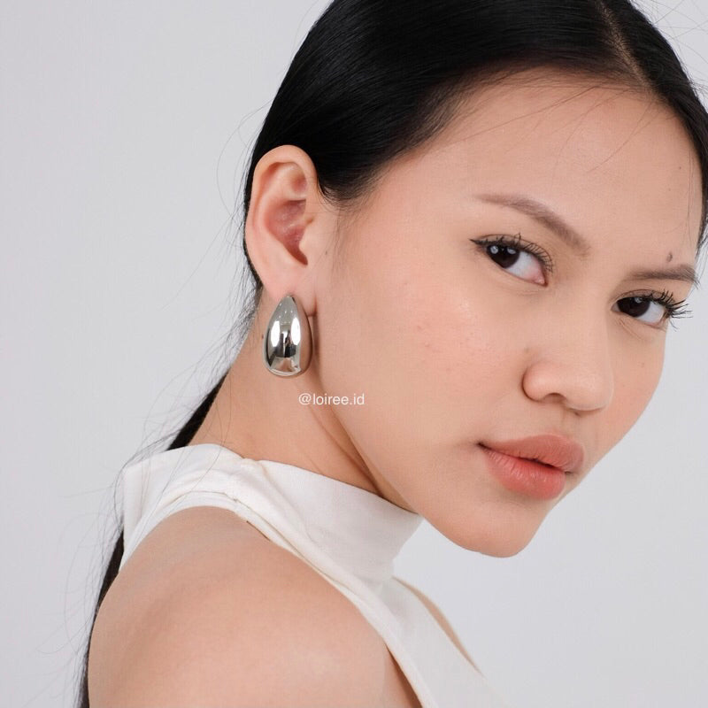RICCI Chunky Droplet Earrings - Gold Plated