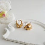 RUKA | Lunar - Gold Plated Hoop Earrings