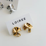 REESE Irregular Stud Earrings - Gold Plated