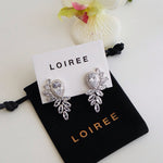 GARNET | Wedding - Zirconia Drop Earrings