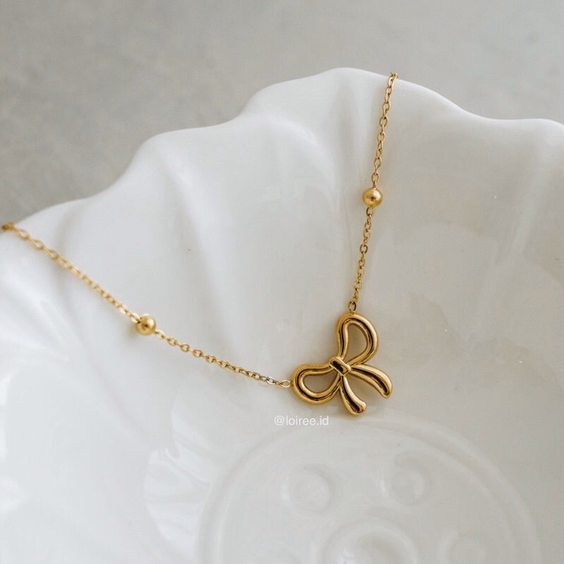 AUBREE Bow Bracelet - Gold Plated
